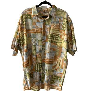 Cooke Street Golfer Hawaiian Size 2XL Button Down Shirt